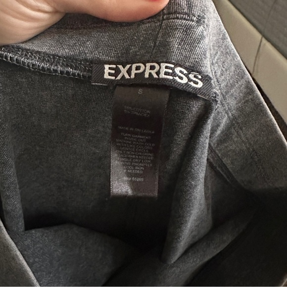 Express gray faded wash leggings size small - Picture 6 of 7